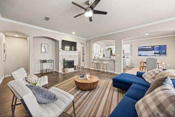 Decorated living room